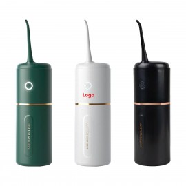 USB Rechargeable Cordless Water Flosser Portable Oral Irrigator Tooth Cleaner with Logo