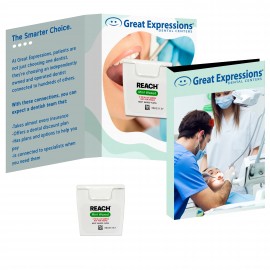 Tek Booklet with Reach Dental Floss with Logo