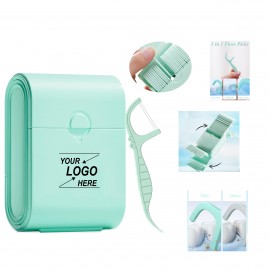 Dual Line Travel Floss Picks - 52 Count with Logo