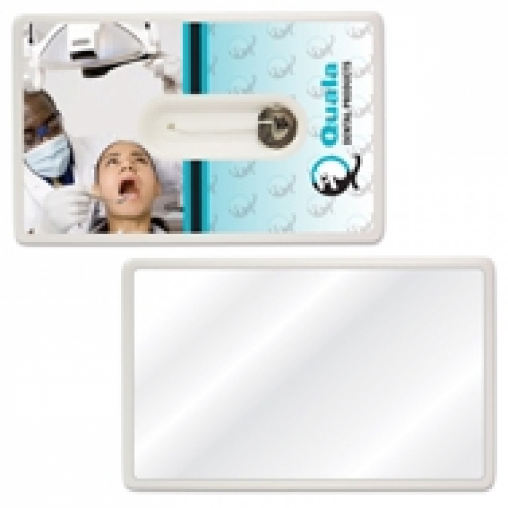 Customized Credit Card Style Dental Floss w/Mirror