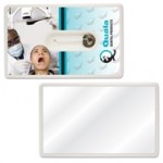 Logo Branded Credit Card Style Dental Floss w/Mirror