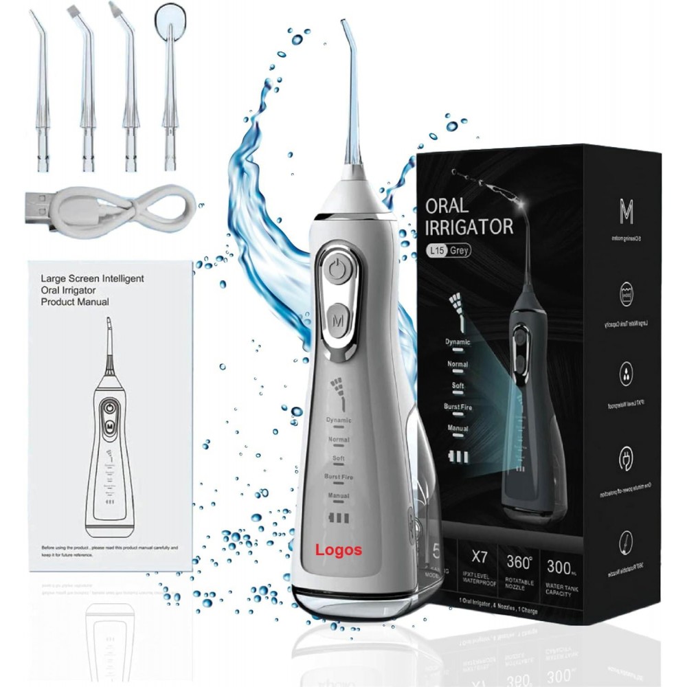 Promotional Water flosser for Teeth Whitening, Dental Care, Gums & Braces Care with 5 Cleaning Modes
