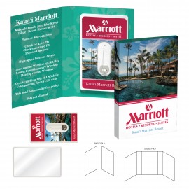 Customized Tek Booklet with Credit Card Style Dental Floss/Mirror