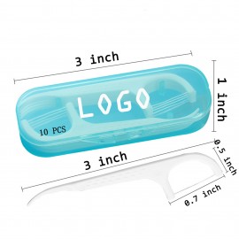 10 pcs Portable Case Dental Floss Box with Logo  10 pcs Portable Case Dental Floss Box with Logo