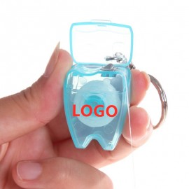Custom Imprinted Keychain Dental Floss