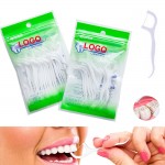 Dental Floss Picks with Logo