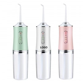 Cordless Portable Rechargeable Electric Water Flosser 300ml with Logo