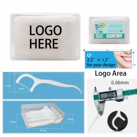 Logo Branded 30 Dental Floss With Box  Logo Branded 30 Dental Floss With Box