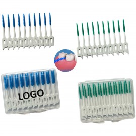 20 Pieces Dental Floss Picks with Logo