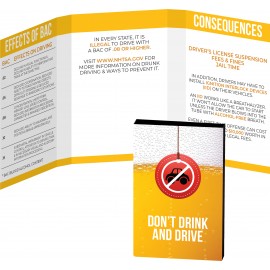 Awareness Tek Booklet with Credit Card Style Dental Floss/Mirror with Logo