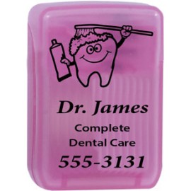 Logo Branded Waxed Flat Ribbon Bubblegum Flavored Dental Floss  Logo Branded Waxed Flat Ribbon Bubblegum Flavored Dental Floss