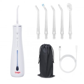 Logo Branded Rechargeable Portable 300ML Oral Irrigator Portable Flossier for Travel  Logo Branded Rechargeable Portable 300ML Oral Irrigator Portable Flossier for Travel