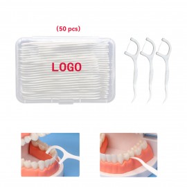 Portable Dental Floss With Box(50Pcs) with Logo