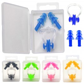 Customized Swimming Earplugs w/Nose Clip  Customized Swimming Earplugs w/Nose Clip