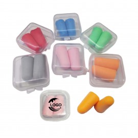 MOQ 50pcs Anti-Noise PU Foam Soft Earplug with Logo