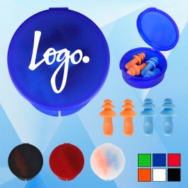 Promotional Dual Ear Plugs w/Travel Case