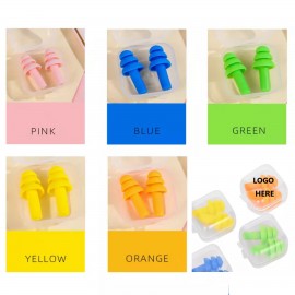 Noise Cancelling Soft Silicone Earplugs with Logo