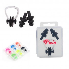 Silicone Earplug W/ Rectangle Case with Logo  Silicone Earplug W/ Rectangle Case with Logo