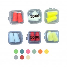Promotional Square Case w/Ear Plugs
