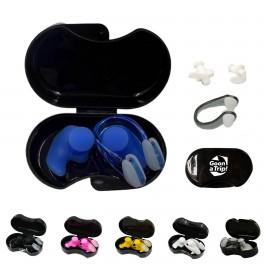Promotional Silicone Earplugs W/Nose Clip Set