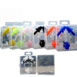 Promotional Bulk Silicone Swimming Earplugs and Nose Clips