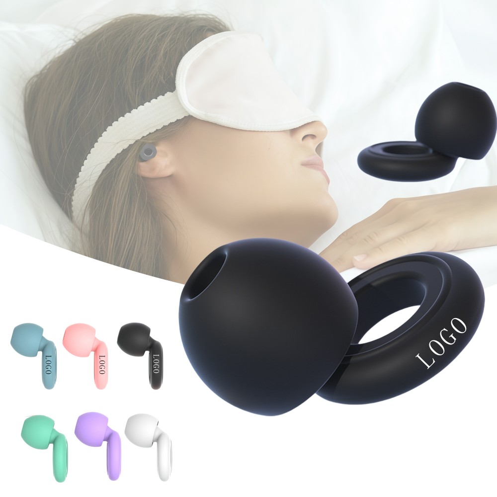 Reusable Soft Silicone Ear Plugs For Noise Reduction with Logo