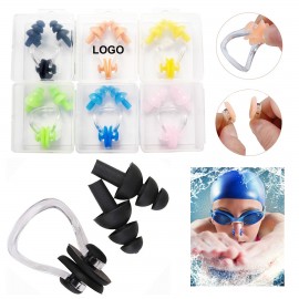 Waterproof Swimming Nose Plugs Earplugs with Logo
