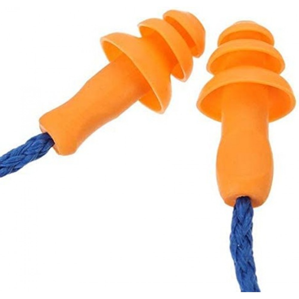 Logo Branded Silicone Corded Ear Plugs Logo Branded Silicone Corded Ear Plugs