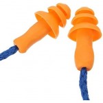 Logo Branded Silicone Corded Ear Plugs