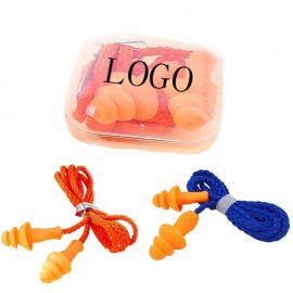 Soft Earplugs in Reusable Case with Logo