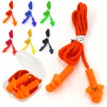 Corded Silicone Earplugs with Logo