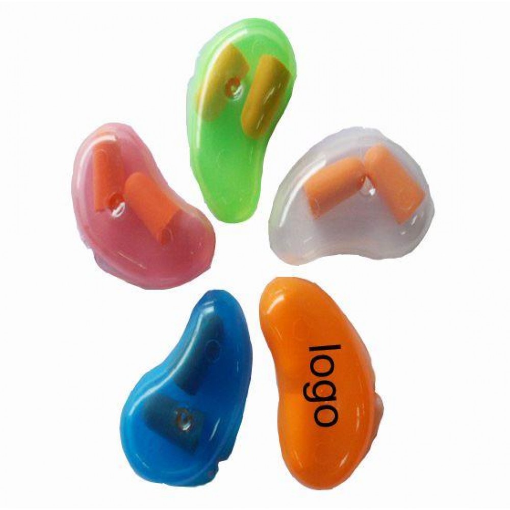 Custom Printed Ear Plugs w/Ear-Shaped Case