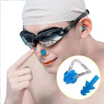 Anti-choking Silicone Nose Clip Ear Plug Set For Swimming with Logo