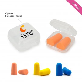 ANSI Certificated Ear Plugs in Clear Case (NNR:32dB) with Logo