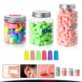 Quhri Jar Pack Memory Foam Earplugs - 120-Count Pack with Logo