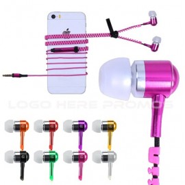 Promotional Metal Zipper Earplugs