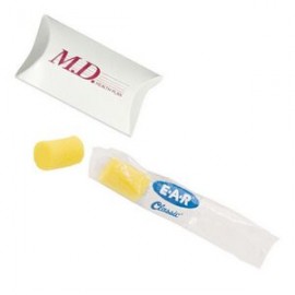 Promotional Ear Protection Kit in a Small Pillow Box