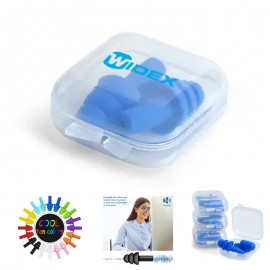 Personalized Silentcomfort Ear Plug Set - Tpr Silicone Ear Plugs In Branded Case  Personalized Silentcomfort Ear Plug Set - Tpr Silicone Ear Plugs In Branded Case
