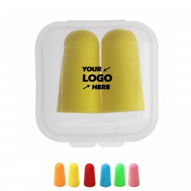 Logo Branded Earplugs in Square Case