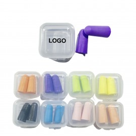 Custom Soft Anti-noise Foam Earplug Sleeping MOQ 100pcs with Logo