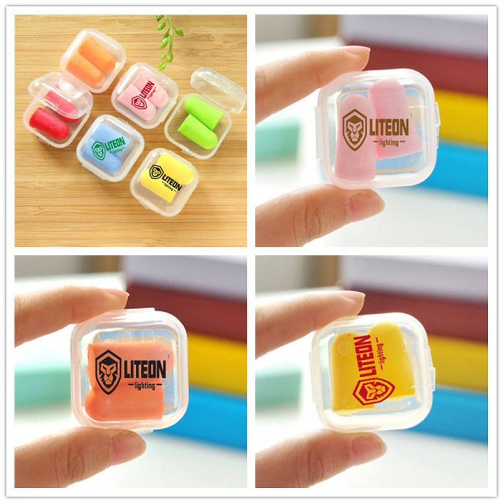 Custom Printed Noise Cancelling Sleep Ear Plugs Custom Printed Noise Cancelling Sleep Ear Plugs
