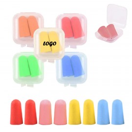 Foam Hearing Protection Earplugs with Case with Logo