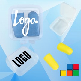 Earplugs in Square Case with Logo  Earplugs in Square Case with Logo