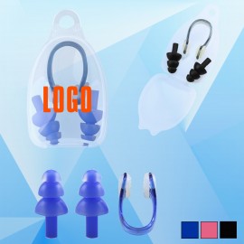 Earplugs in Case w/Nasal Splint with Logo