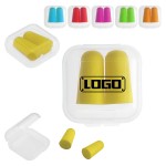 Soft Foam Hearing Protection Ear Plugs With Case with Logo