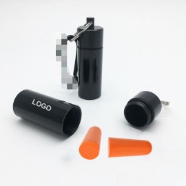 PU Foam Ear Plugs w/ Alum Case with Logo