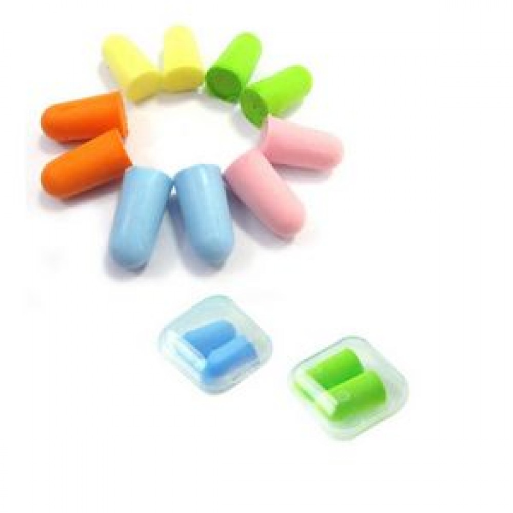 Custom Imprinted Travel Soundproof Earplugs Custom Imprinted Travel Soundproof Earplugs