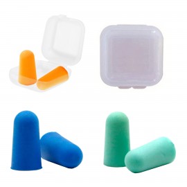 Soft Foam Earplugs In Case with Logo