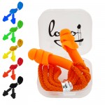 Corded Silicone Earplugs in Case with Logo