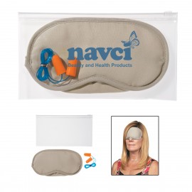 Ear Plugs And Eye Mask Set with Logo